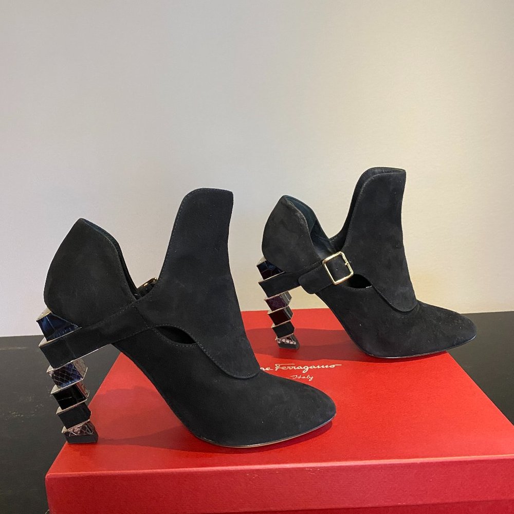 Salvatore Ferragamo Lilly Suede Boots